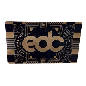 EDC Las Vegas 2025 Fridge Magnet, Laminate and Lanyard. Official!
